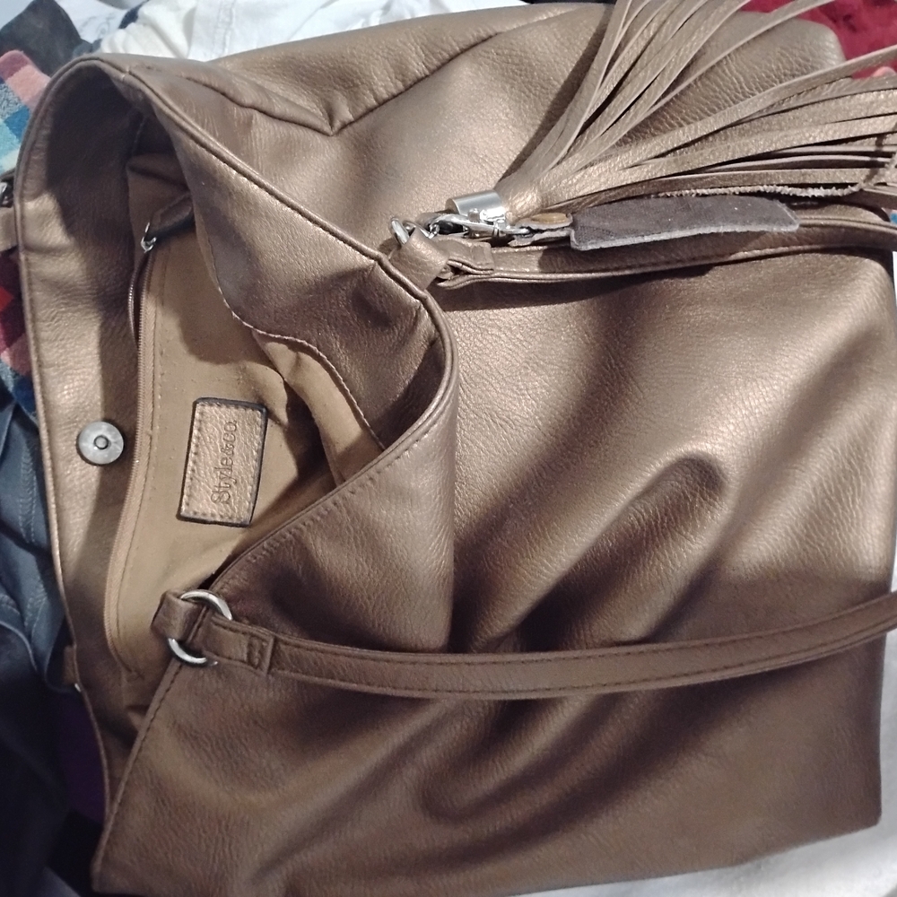 Style & Co Brown Shoulder Bag with Slouchy Design